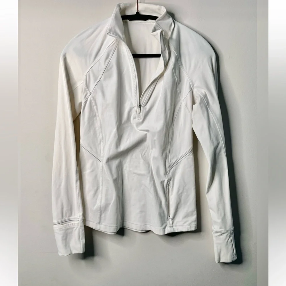 Lululemon Toasty Tech Women's White 1/2 zip